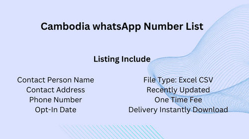 Cambodia whatsApp Number List