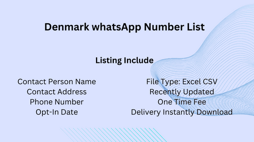 Denmark WhatsApp Number List
