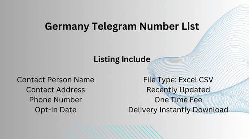 Germany Telegram Number List