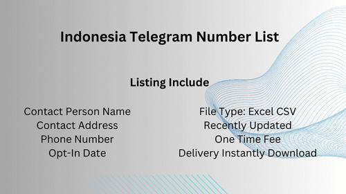 Indonesia Telegram Number List