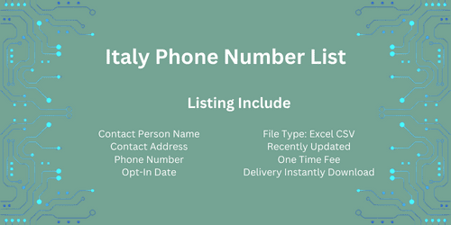 Italy Phone Number List