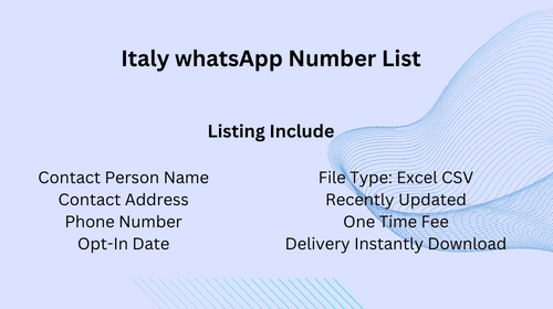 Italy WhatsApp Number List