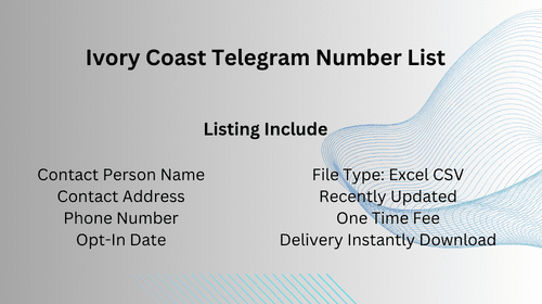 Ivory Coast Telegram Number List