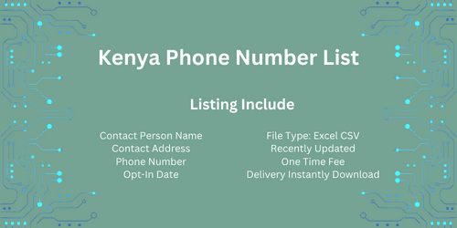 Kenya Phone Number List