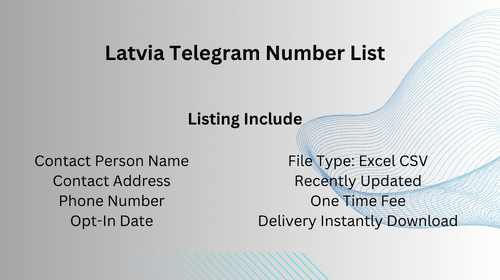 Latvia Telegram Number List