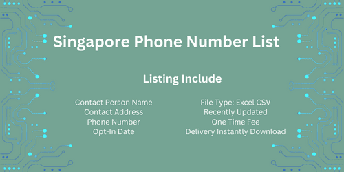 Singapore Phone Number List