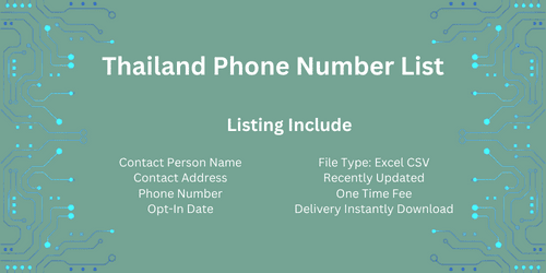 Thailand Phone Number List