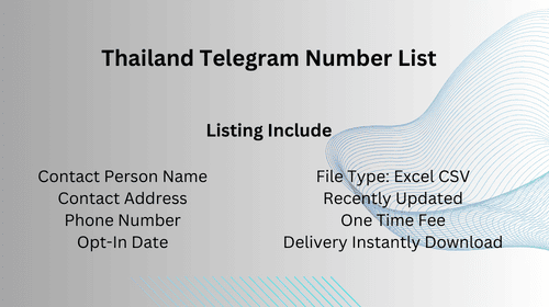 Thailand Telegram Number List