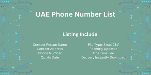 UAE Phone Number List