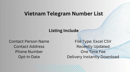 Vietnam Telegram Number List