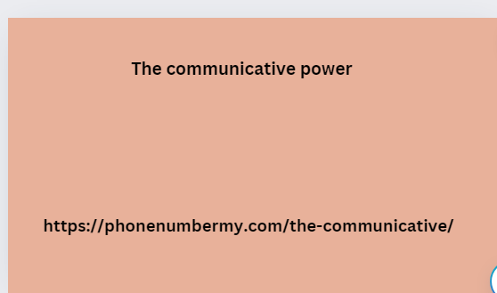 The communicative power