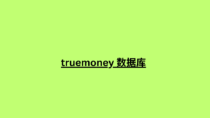 truemoney 数据库